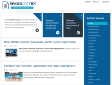 Tablet Screenshot of lavoraconnoi.org